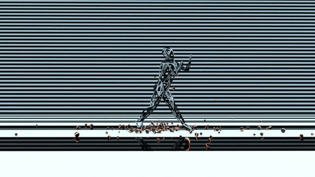 Party Dancer 3D Animation With Alpha Video