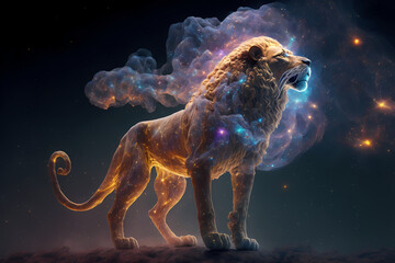 Spirit animal - Lion, Generative AI