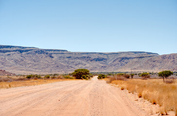 Fototapeta na wymiar Tsaris Pass on the C19 road, Namibia
