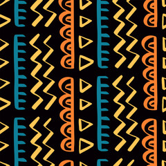 African tribal seamless pattern