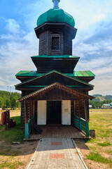 The building of the Old Believers St. Nicholas Church on the territory of the Ethnographic Museum of the Peoples of Transbaikalia.