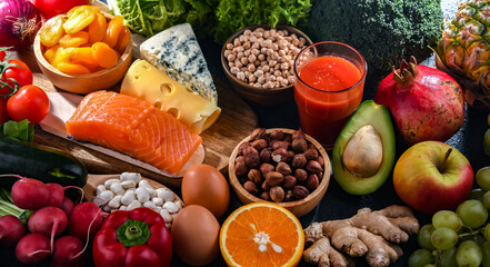 Food products representing the nutritarian diet