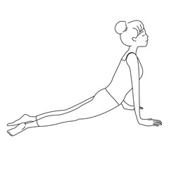 ヨガをする女性_3