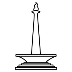 Jakarta City Indonesia landmark icon