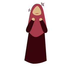 Faceless Hijab Woman Expression