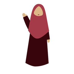 Faceless Hijab Woman Expression