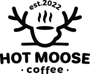 Moose coffee logo design