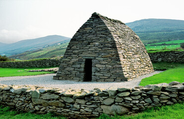 Exterior of Gallarus. Early Irish Celtic Christian oratory. Dingle Peninsula, County Kerry,...