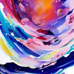 abstract background with splashes created with generative ai technology