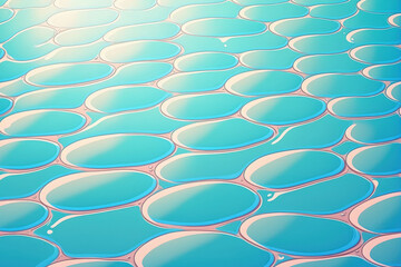 Obraz premium Background image The background of the swimming pool bottom has waves and ripples. Summertime setting surface of the water's texture. Generative AI