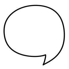 Conversation Speech Bubble Chat Doodle Hand Draw isolated