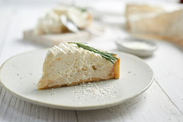 homemade coconut pie