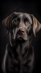 young dog, labrador, generative AI