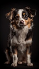 young dog, australian shepherd, generative AI