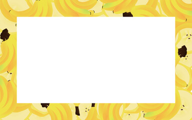 バナナを配置したフレーム