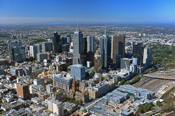 Melbourne viewed from Eureka Tower, Australia