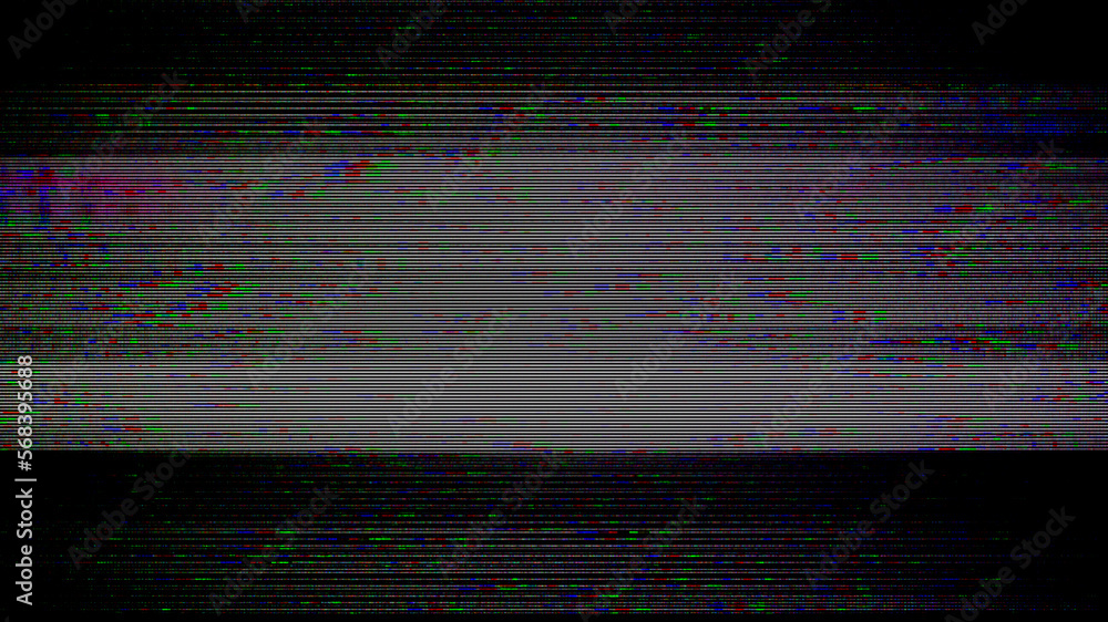 Poster colored interference noise lines screen damage distorted no signal abstract background