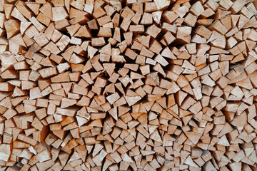 Stack of Cut Lumber, Wood Background
