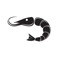 Shrimp logo vector icon