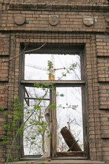 destroyed turkish building as a result of the earthquake. Abandoned house, outdoors