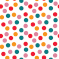Naklejka na ściany i meble multi colored dot pattern Beautiful colors on a white background. wallpaper, paper, wrapping, fabric