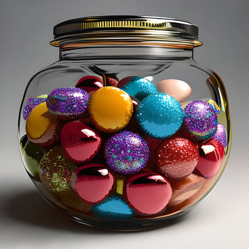 Candy jar created with Generative AI technology