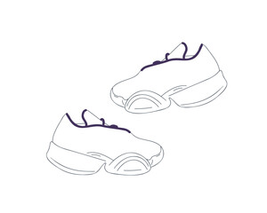 Sneakers, doodle style