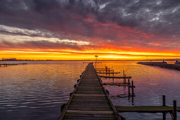 Morgenrot am Dümmer