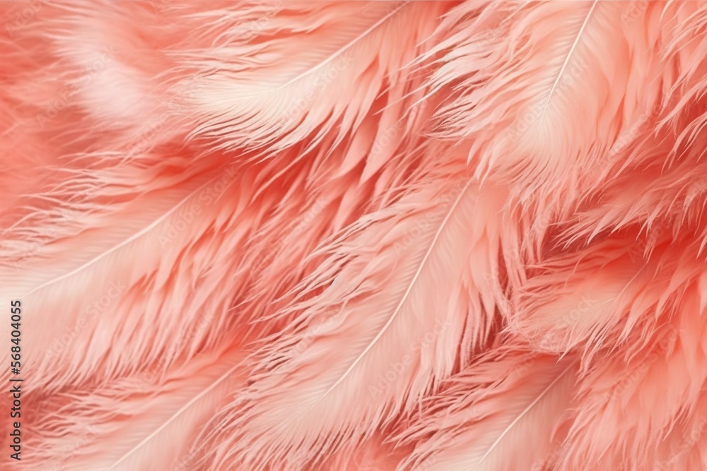 Poster a close up of a pink and white feather pattern on a wallpaper background with a black frame in the m