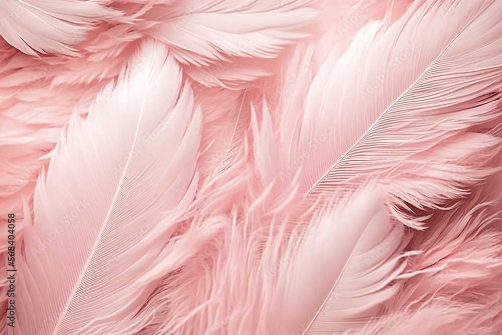 Poster a close up of pink feathers on a pink background with a white background and a pink background with 