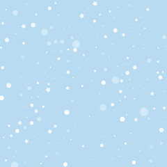 Magic falling snow christmas background. Subtle