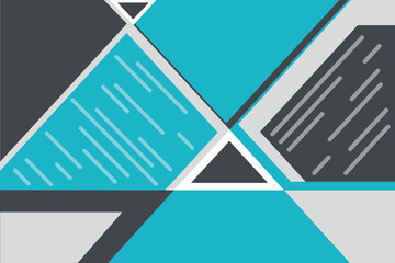 geometric banner with different triangles and lines