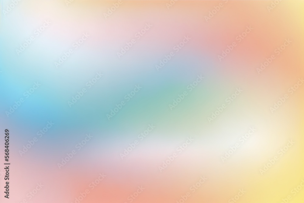 Aufkleber a blurry image of a yellow and blue background with a white border on the bottom of the image and a 