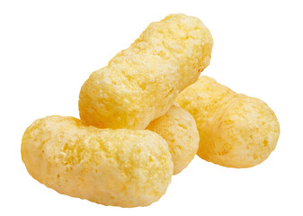 Delicious sweet corn sticks cut out