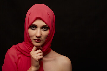 woman with headscarf