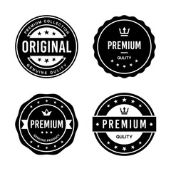 Classic Vintage Retro Premium Vector Badge, Emblem, Logo, Label, Sticker, Stamp, Symbol, Seal, Banner Frame Collection Set