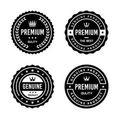 Classic Vintage Retro Premium Vector Badge, Emblem, Logo, Label, Sticker, Stamp, Symbol, Seal, Banner Frame Collection Set