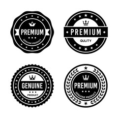 Classic Vintage Retro Premium Vector Badge, Emblem, Logo, Label, Sticker, Stamp, Symbol, Seal, Banner Frame Collection Set