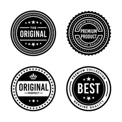 Classic Vintage Retro Premium Vector Badge, Emblem, Logo, Label, Sticker, Stamp, Symbol, Seal, Banner Frame Collection Set