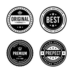 Classic Vintage Retro Premium Vector Badge, Emblem, Logo, Label, Sticker, Stamp, Symbol, Seal, Banner Frame Collection Set