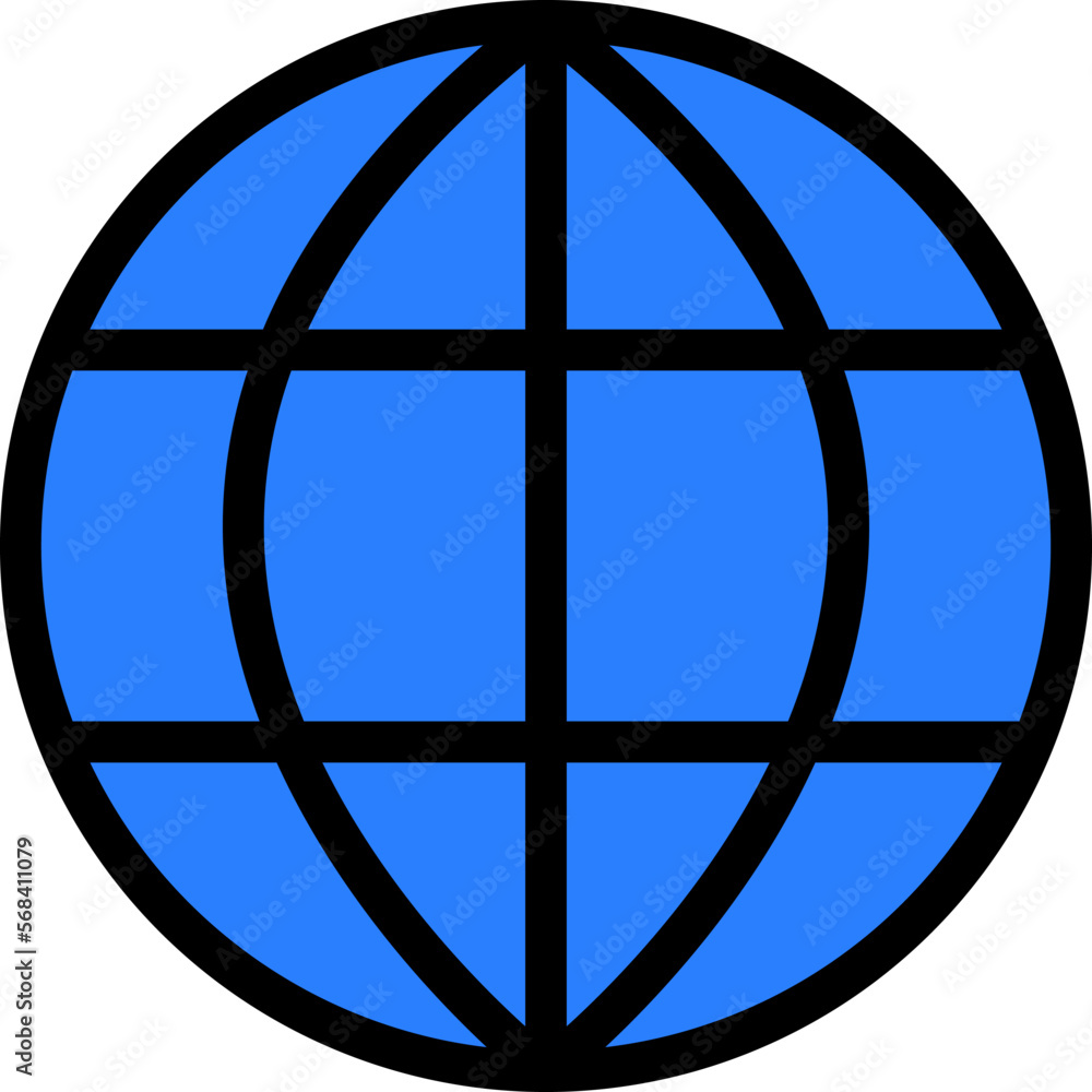 Aufkleber world or worldwide global net or network symbol icon. vector image.