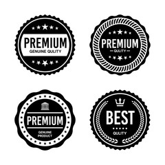 Obraz premium Classic Vintage Retro Premium Vector Badge, Emblem, Logo, Label, Sticker, Stamp, Symbol, Seal, Banner Frame Collection Set