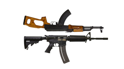 rifle comparation isolated