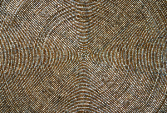 abstract of circular pattern on material for background used and design