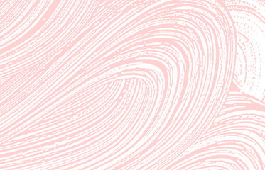 Grunge texture. Distress pink rough trace. Fantast
