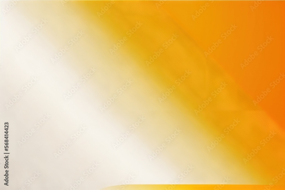 Poster a yellow and orange background with a white square in the middle of the image and a white square in 