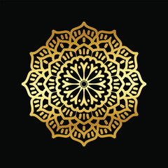 Luxury mandala background design template vector