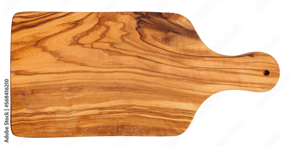 Wall mural Wooden cutting board cut out