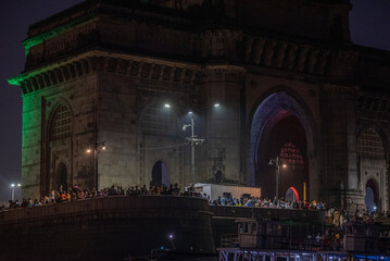 Gate way of india at night