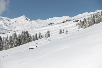 Herrliche Winterlandschaft in der Tourismusregion Zillertal in Österreich